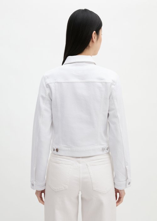 Relaxed denim jacket — White (alternate view)