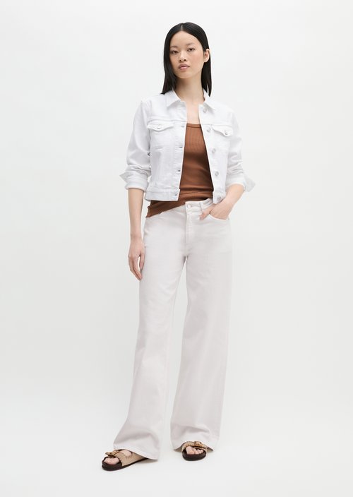 Relaxed denim jacket — White