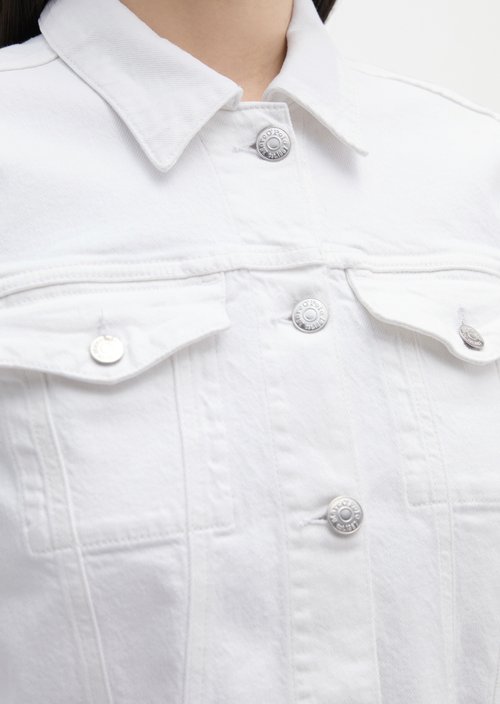 Relaxed denim jacket — White