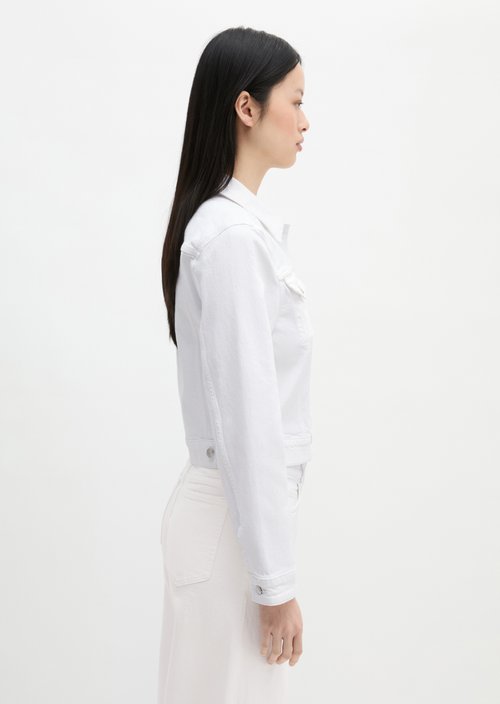 Relaxed denim jacket — White