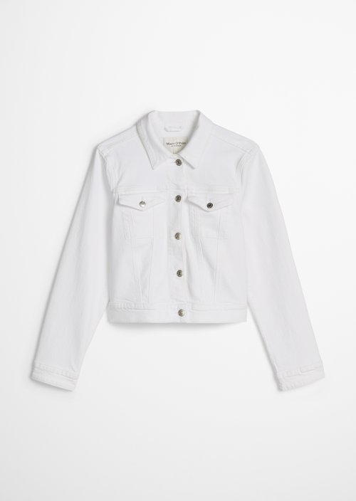 Relaxed denim jacket — White