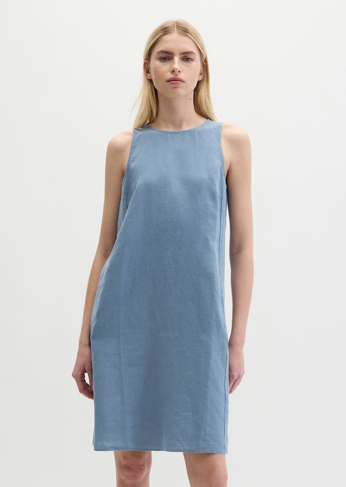 Linen sheath dress shaped — Bright Sea