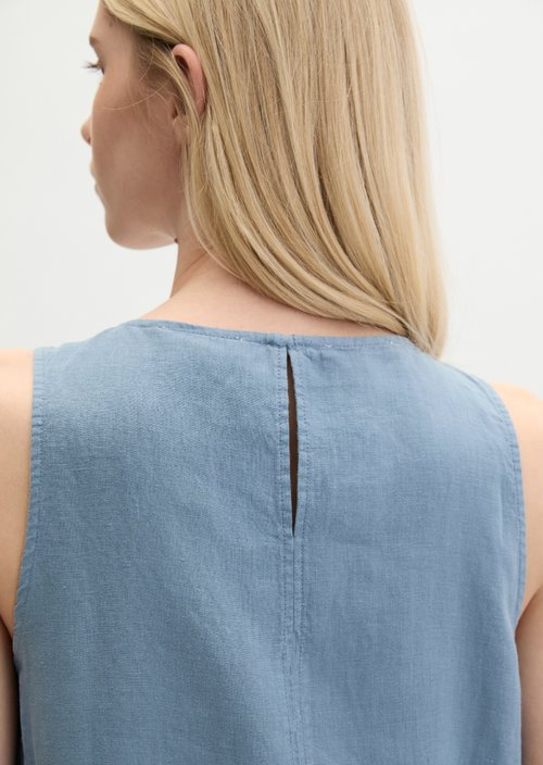Linen sheath dress shaped — Bright Sea