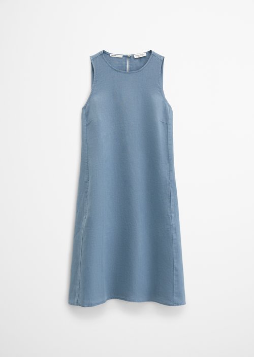 Linen sheath dress shaped — Bright Sea