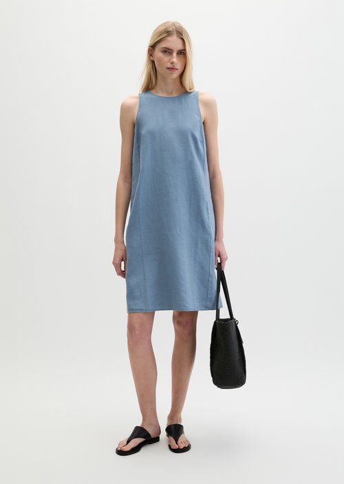Linen sheath dress shaped — Bright Sea