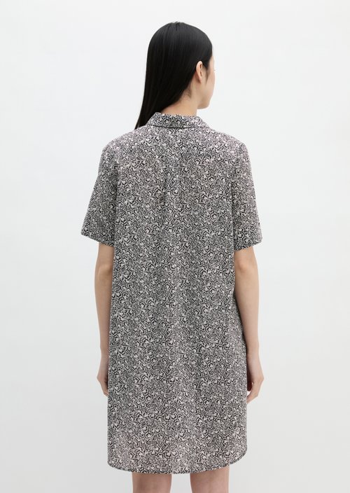 Loose shirt dress — Black