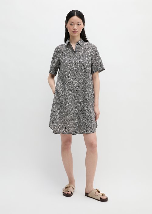 Loose shirt dress — Black