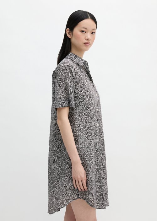 Loose shirt dress — Black