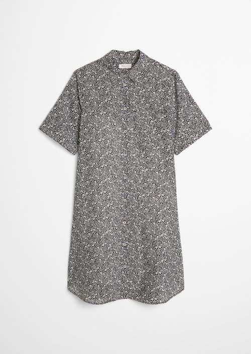 Loose shirt dress — Black