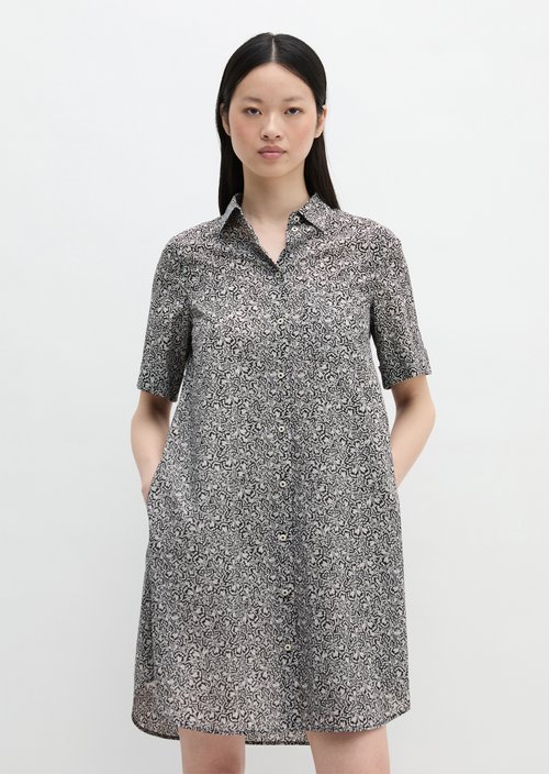 Loose shirt dress — Black
