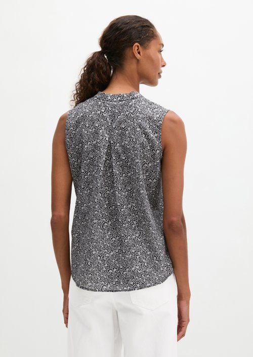 Sleeveless blouse loose — Dark Grey