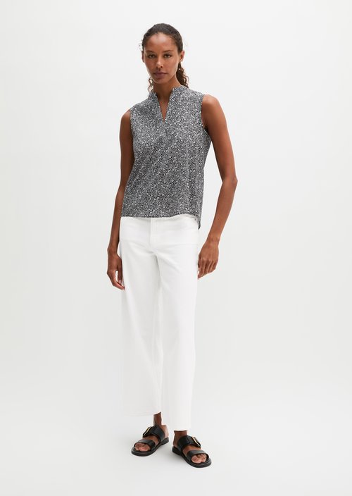 Sleeveless blouse loose — Dark Grey
