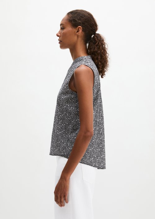 Sleeveless blouse loose — Dark Grey