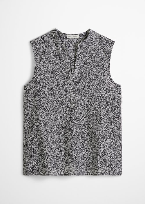 Sleeveless blouse loose — Dark Grey