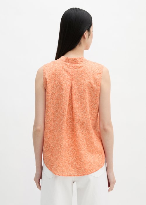 Sleeveless blouse loose — Light Orange