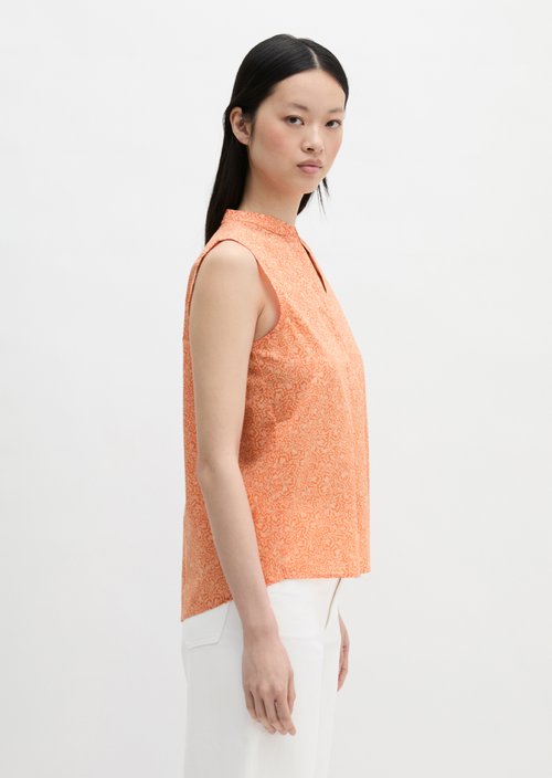 Sleeveless blouse loose — Light Orange
