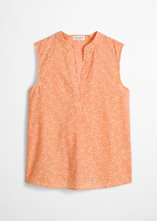 Sleeveless blouse loose — Light Orange