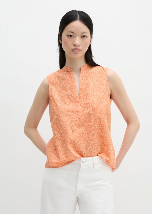 Sleeveless blouse loose — Light Orange