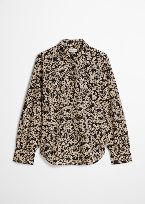 Print blouse regular — Black