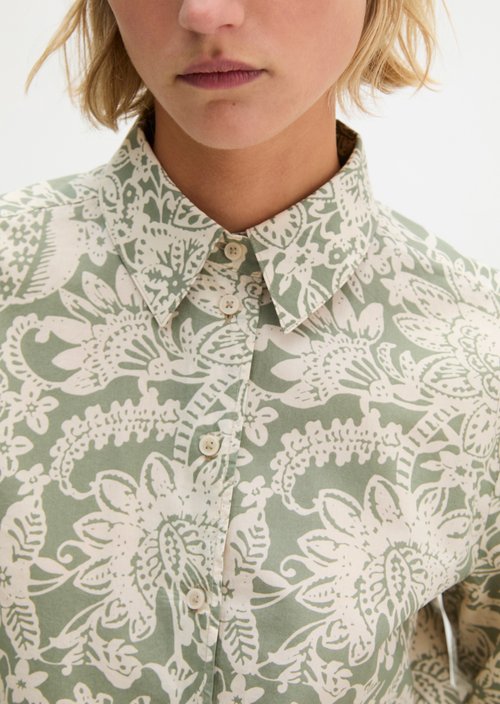 Print blouse regular — Bright Green