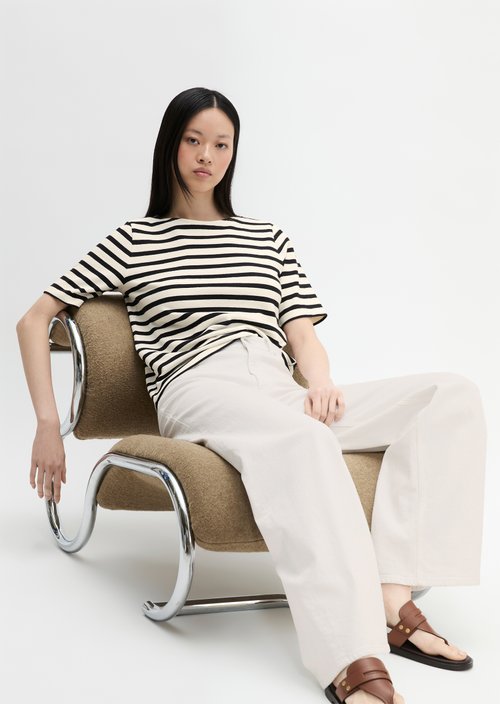 Straight striped T-shirt — Offwhite