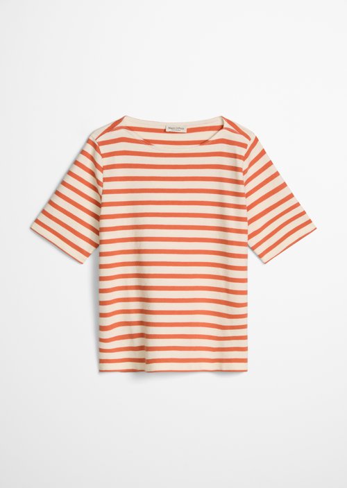 Straight striped T-shirt — Dark Orange