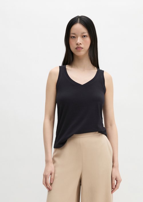 Regular sleeveless T-shirt — Medium Blue 4800