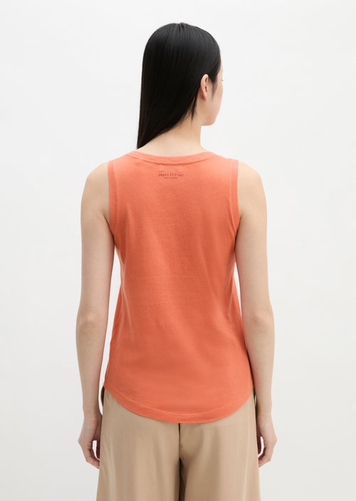 Regular sleeveless T-shirt — Warm Orange