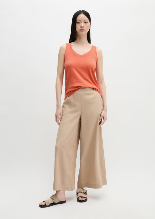Regular sleeveless T-shirt — Warm Orange
