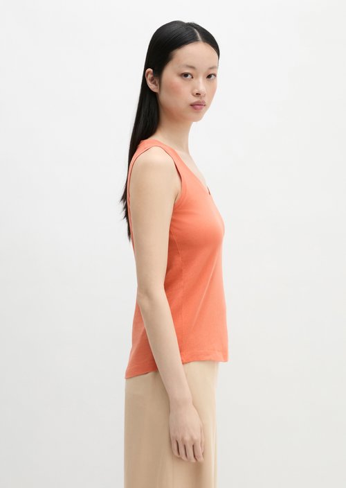 Regular sleeveless T-shirt — Warm Orange
