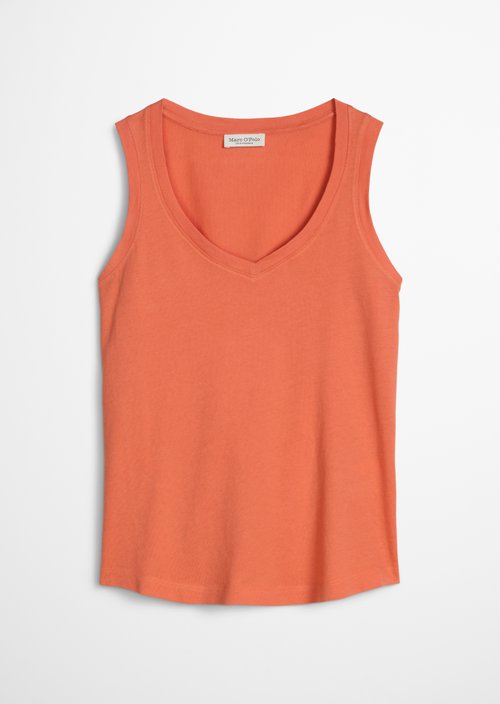 Regular sleeveless T-shirt — Warm Orange