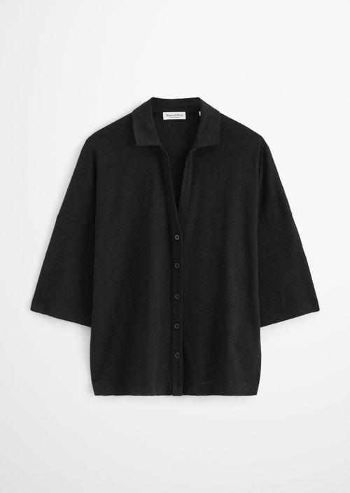 Regular jersey blouse — Black
