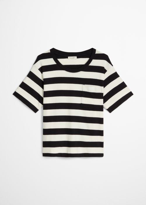 Striped T-shirt loose — Dark Blue