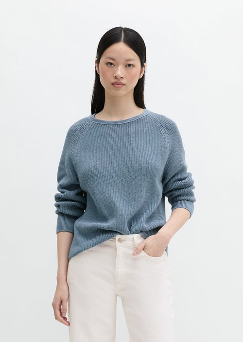 Round neck sweater loose — Fall Sky