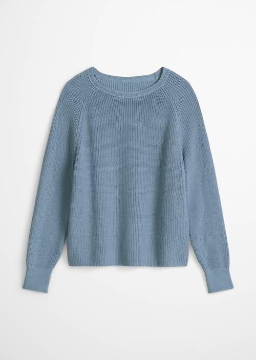 Rundhalspullover loose Fall Sky in freigestellter Ansicht ohne Model