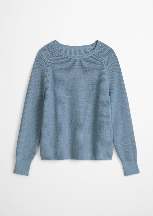 Round neck sweater loose — Fall Sky