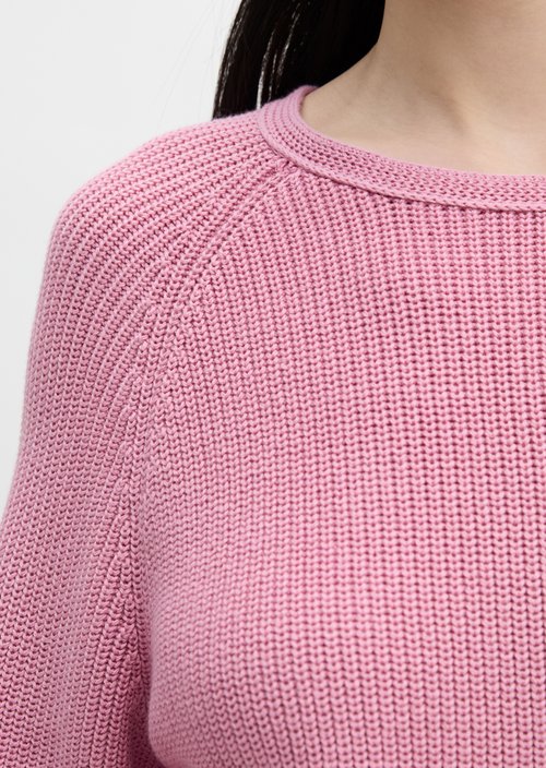 Round neck sweater loose — Mellow Rose