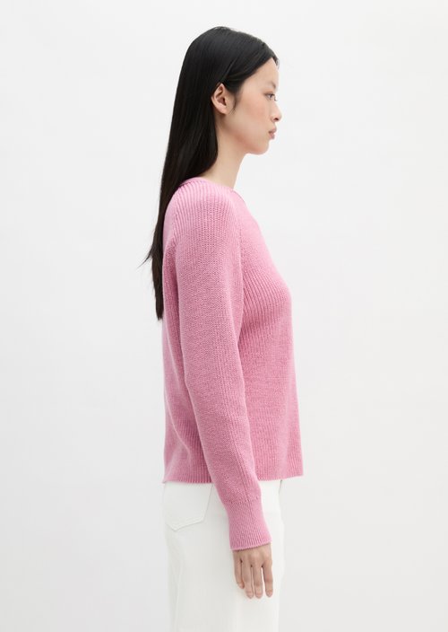 Round neck sweater loose — Mellow Rose