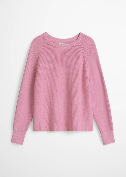 Rundhalspullover loose Mellow Rose in freigestellter Ansicht ohne Model
