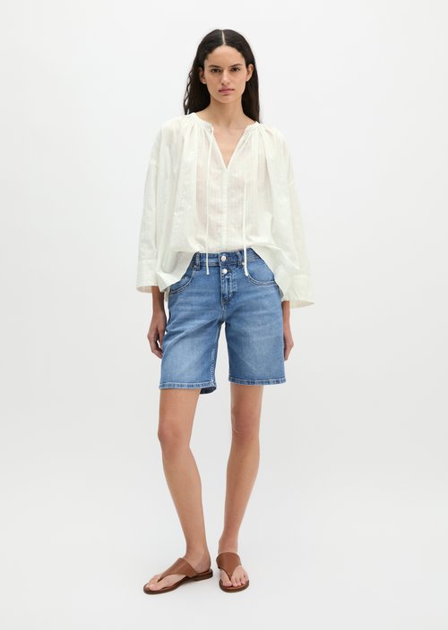 Loose denim shorts — Light Blue