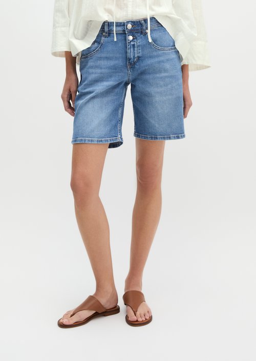 Loose denim shorts — Light Blue