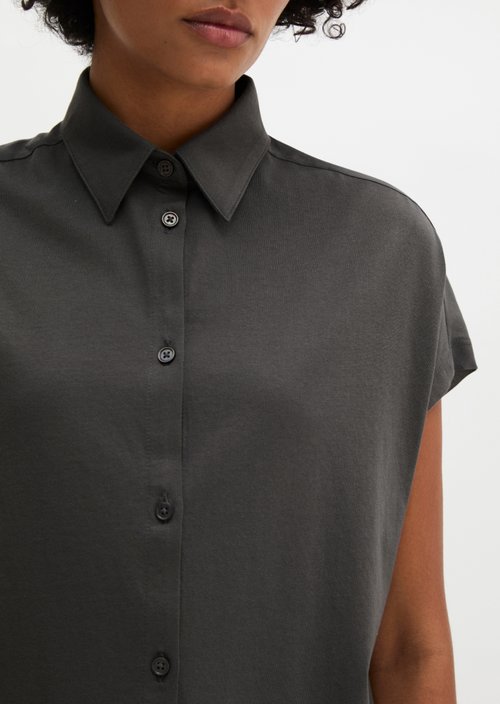 Jersey blouse wide — Oxide Grey