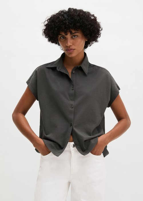 Jersey blouse wide — Oxide Grey