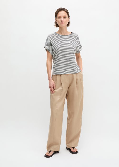 Regular striped T-shirt — Aqua