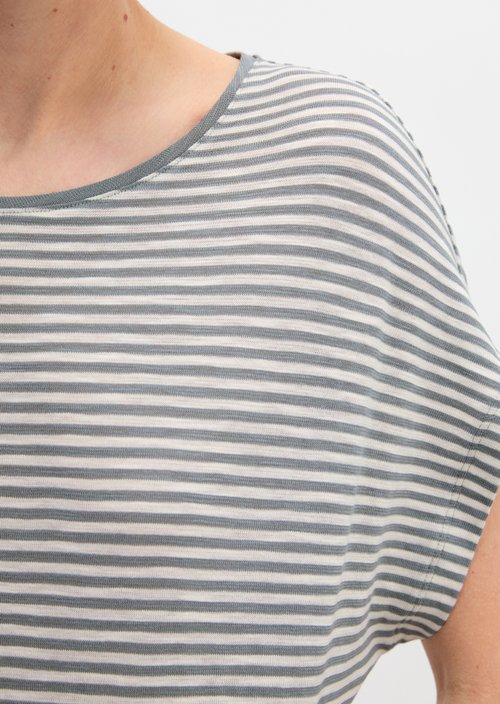 Regular striped T-shirt — Aqua
