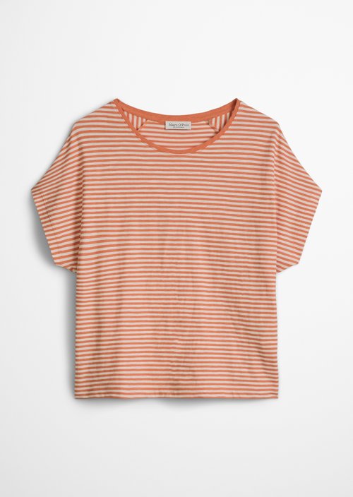 Regular striped T-shirt — Medium Orange
