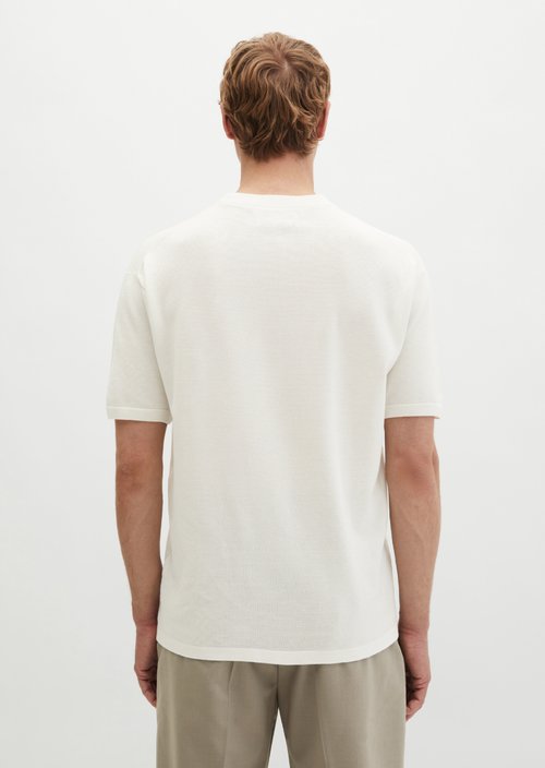 Fine knit shirt DFB Travel Collection — Silky White