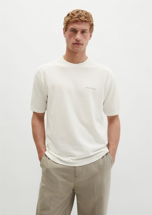 Fine knit shirt DFB Travel Collection — Silky White