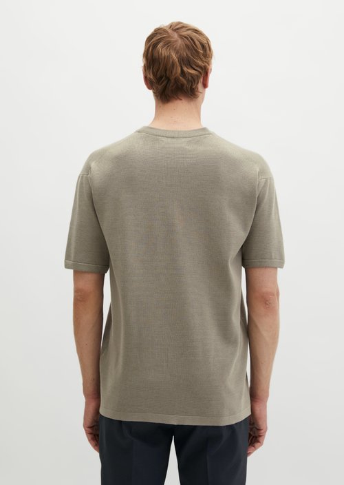 Fine knit shirt DFB Travel Collection — Frozen Taupe