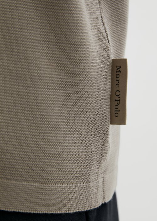 Fine knit shirt DFB Travel Collection — Frozen Taupe